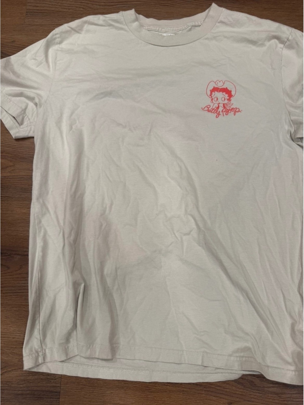 Hollister Betty Boop White Graphic T Shirt